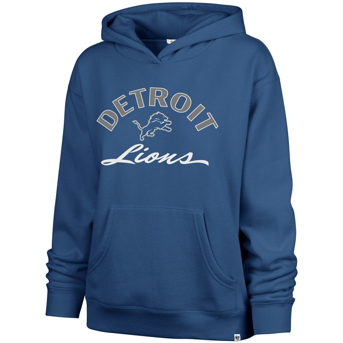 Detroit Lions '47 Women's Whirlwind Naomi Pullover Hoodie - Blue Hoodies