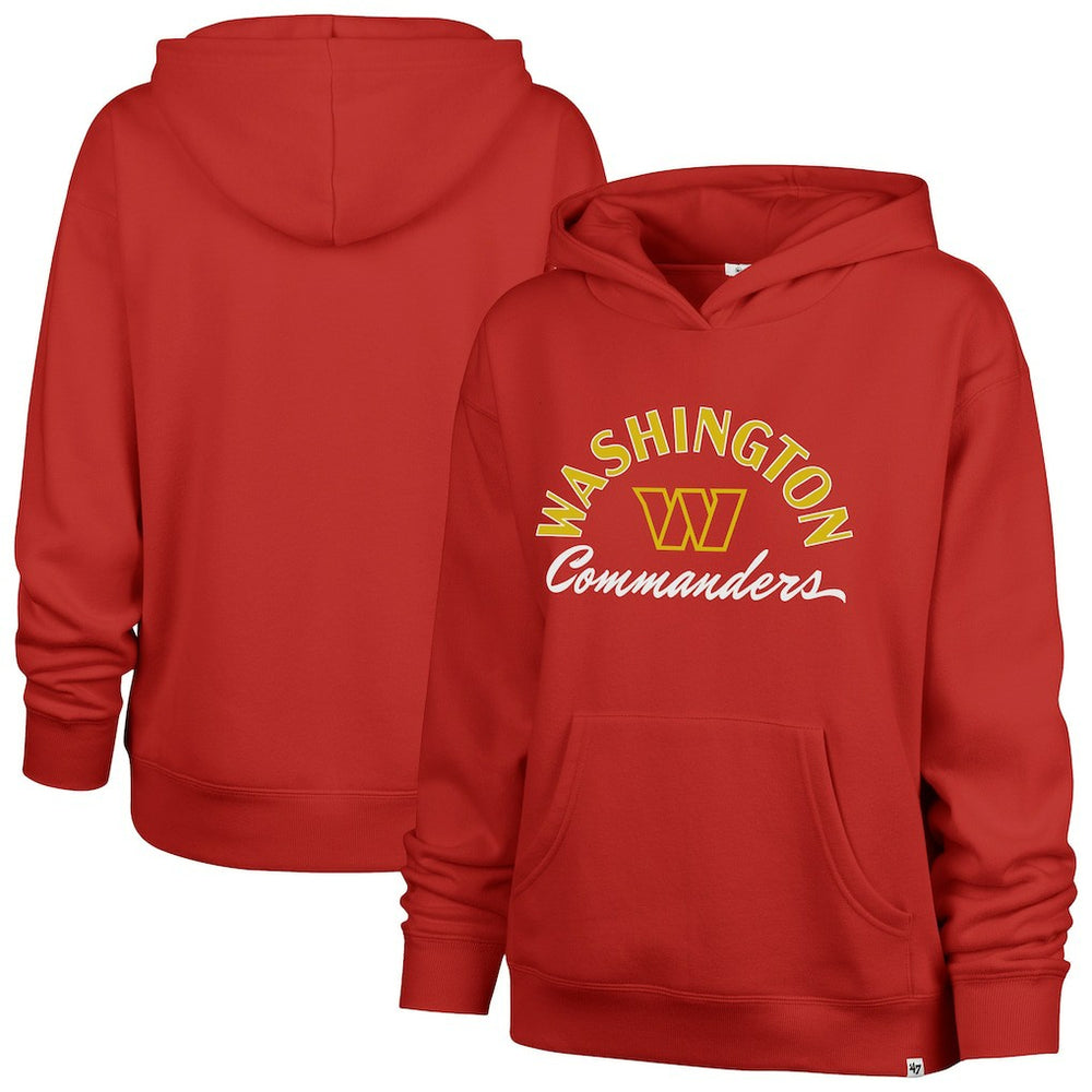 Washington Commanders '47 Women's Whirlwind Naomi Pullover Hoodie - Red Hoodies