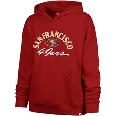San Francisco 49ers '47 Women's Whirlwind Naomi Pullover Hoodie - Scarlet Hoodies