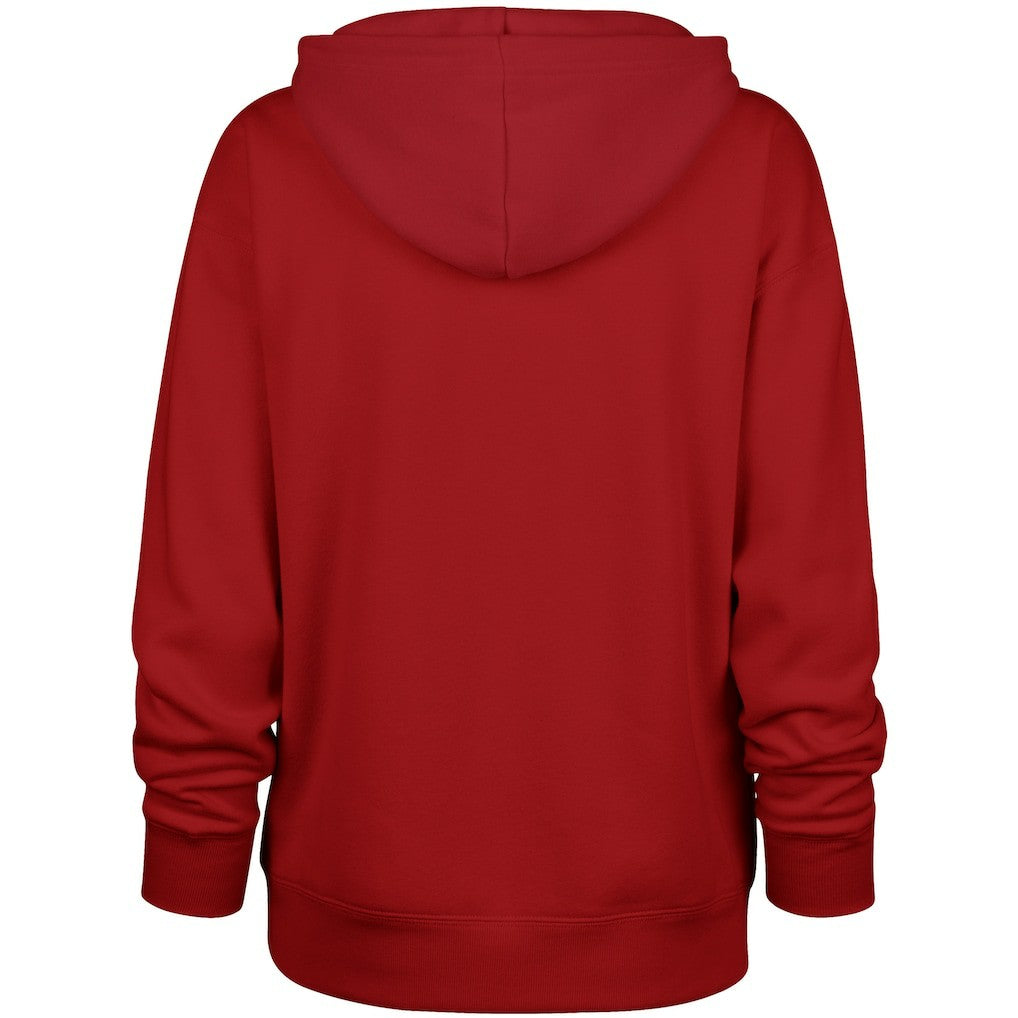 San Francisco 49ers '47 Women's Whirlwind Naomi Pullover Hoodie - Scarlet Hoodies