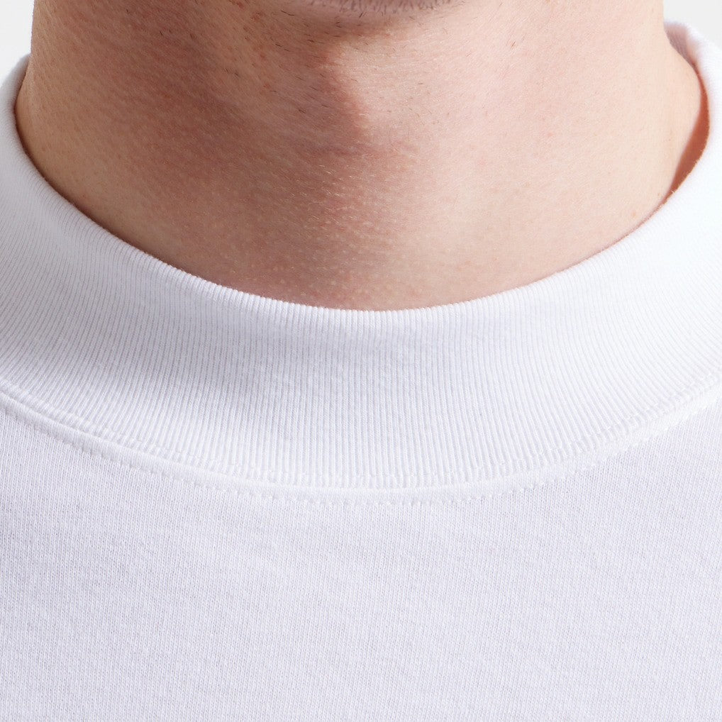 San Francisco 49ers x Todd Snyder Premium Jersey Mock Neck Tee - White Jerseys