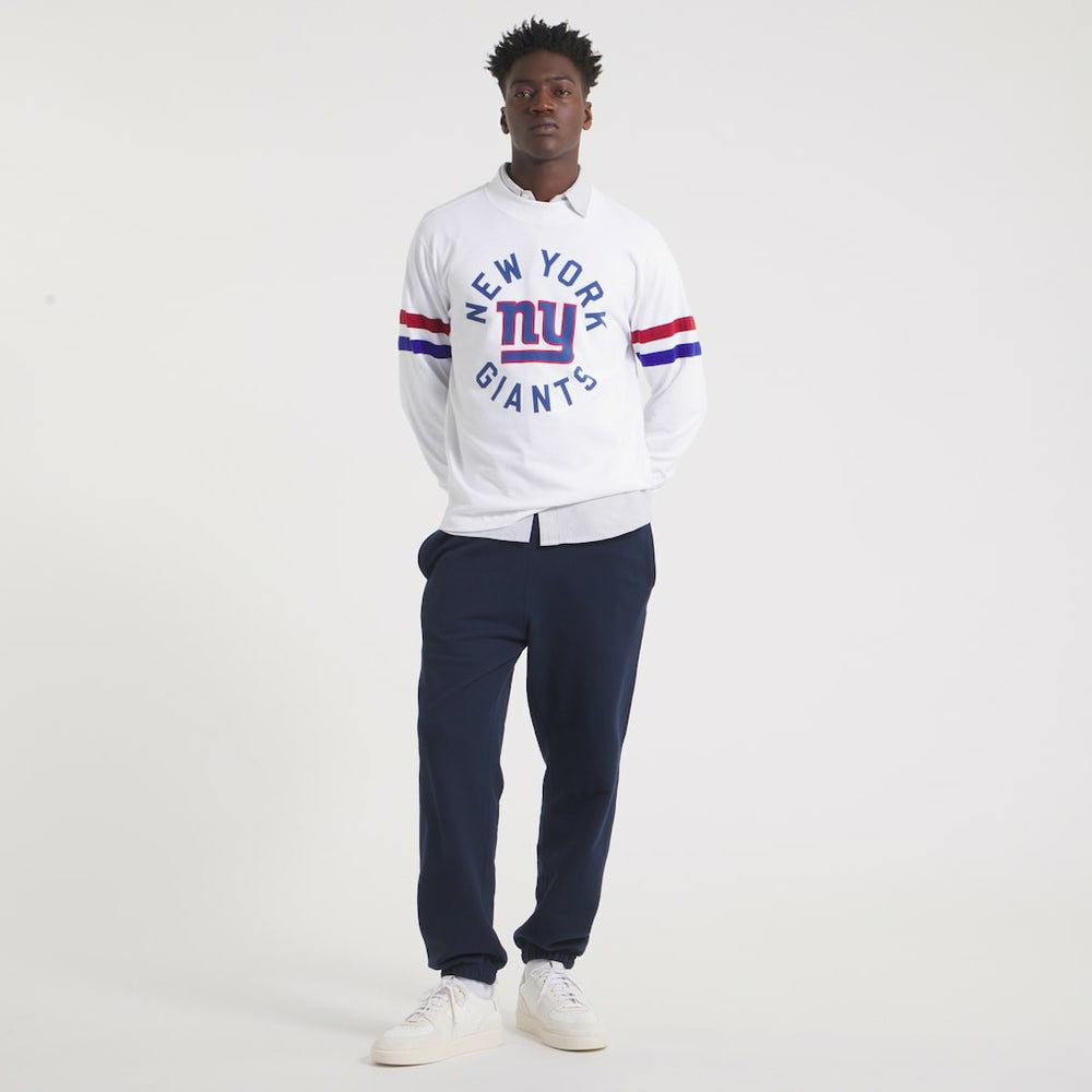 New York Giants x Todd Snyder Premium Jersey Mock Neck Tee - White Jerseys