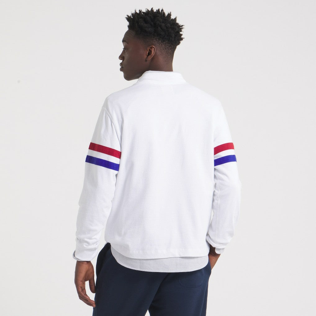 New York Giants x Todd Snyder Premium Jersey Mock Neck Tee - White Jerseys