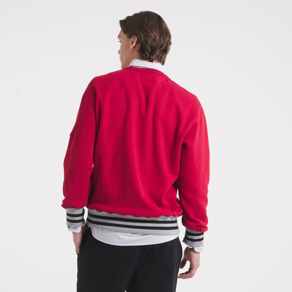 Kansas City Chiefs x Todd Snyder Relaxed Canadian Fleece Crew - Red