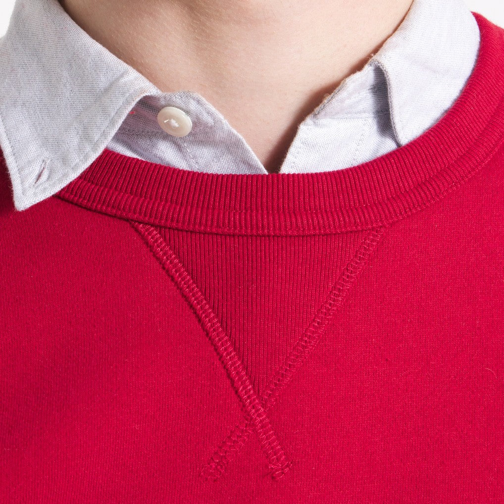 Kansas City Chiefs x Todd Snyder Relaxed Canadian Fleece Crew - Red