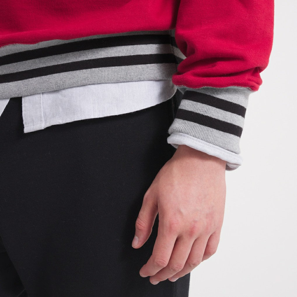 Kansas City Chiefs x Todd Snyder Relaxed Canadian Fleece Crew - Red