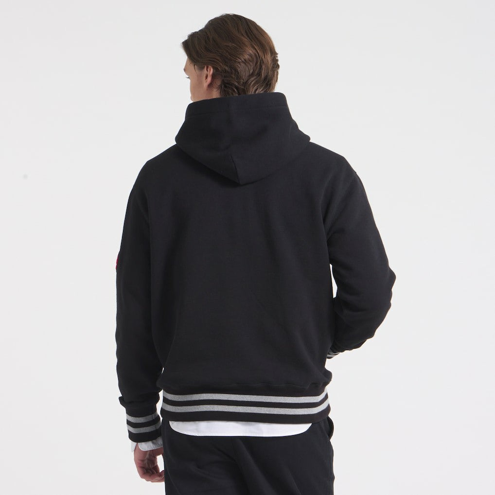 Kansas City Chiefs x Todd Snyder Relaxed Canadian Fleece Hoodie - Black Hoodies