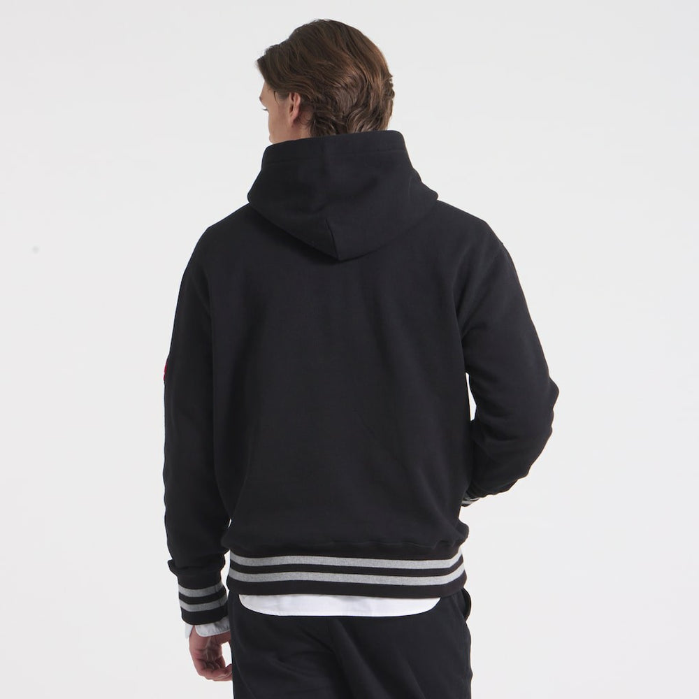 Kansas City Chiefs x Todd Snyder Relaxed Canadian Fleece Hoodie - Black Hoodies