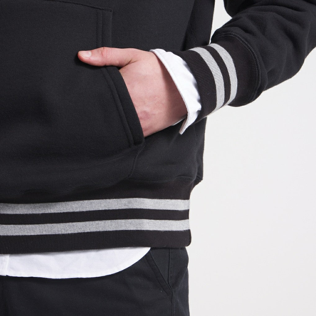 Kansas City Chiefs x Todd Snyder Relaxed Canadian Fleece Hoodie - Black Hoodies