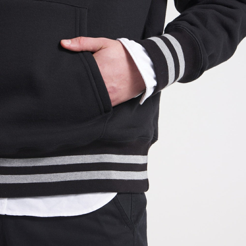 Kansas City Chiefs x Todd Snyder Relaxed Canadian Fleece Hoodie - Black Hoodies