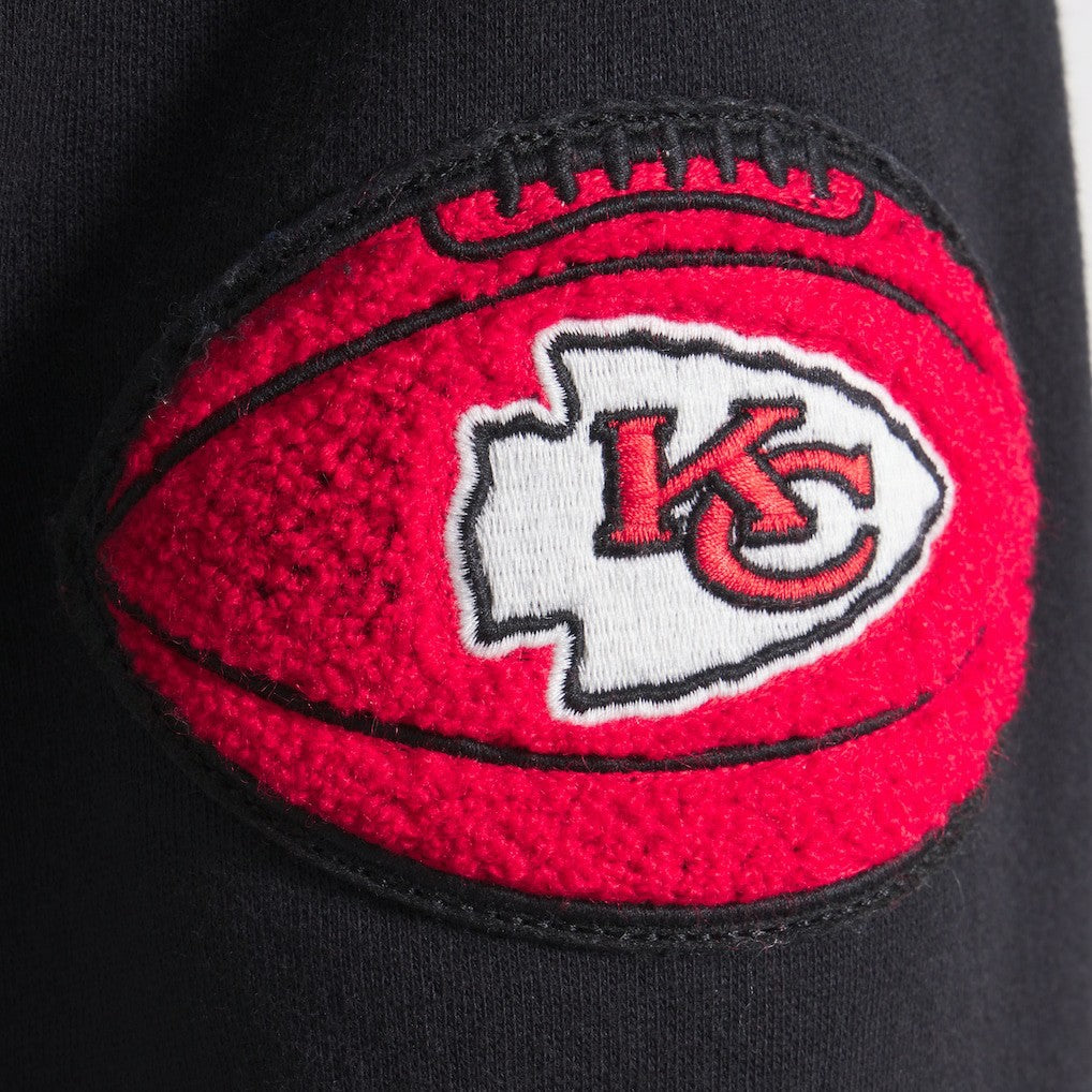 Kansas City Chiefs x Todd Snyder Relaxed Canadian Fleece Hoodie - Black Hoodies