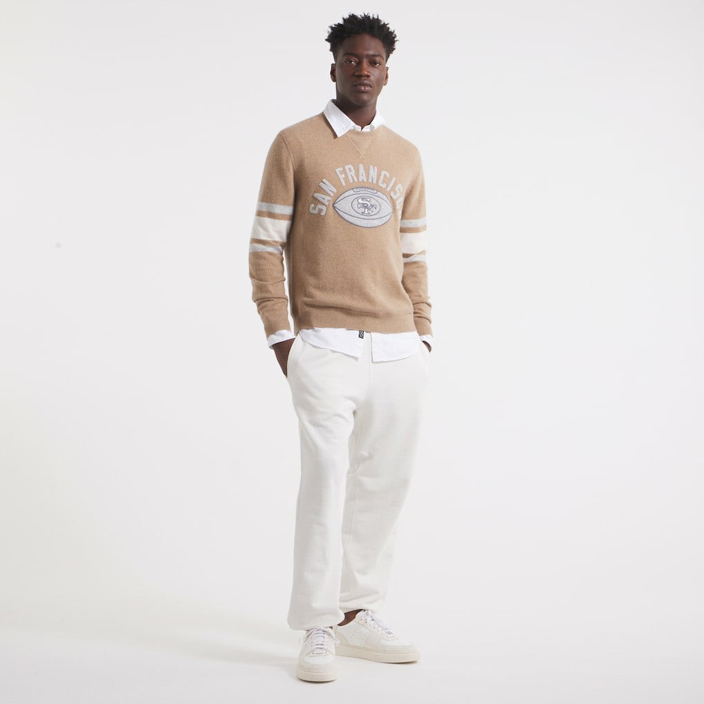San Francisco 49ers x Todd Snyder Cashmere Crew Sweater - Oatmeal