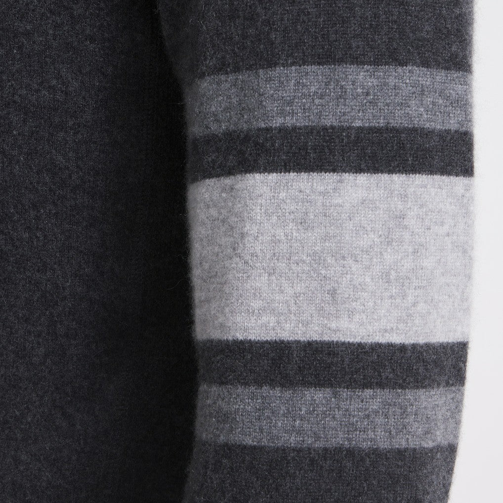 New York Giants x Todd Snyder Cashmere Crew Sweatshirt - Heather Charcoal Sweatshirts