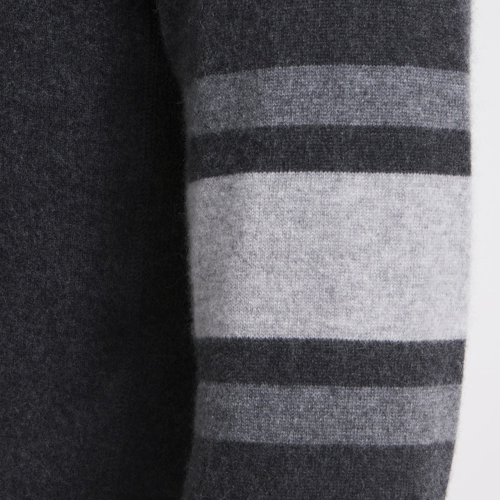 New York Giants x Todd Snyder Cashmere Crew Sweatshirt - Heather Charcoal Sweatshirts