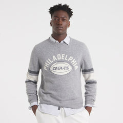 Philadelphia Eagles x Todd Snyder Cashmere Crew Sweater - Heather Gray