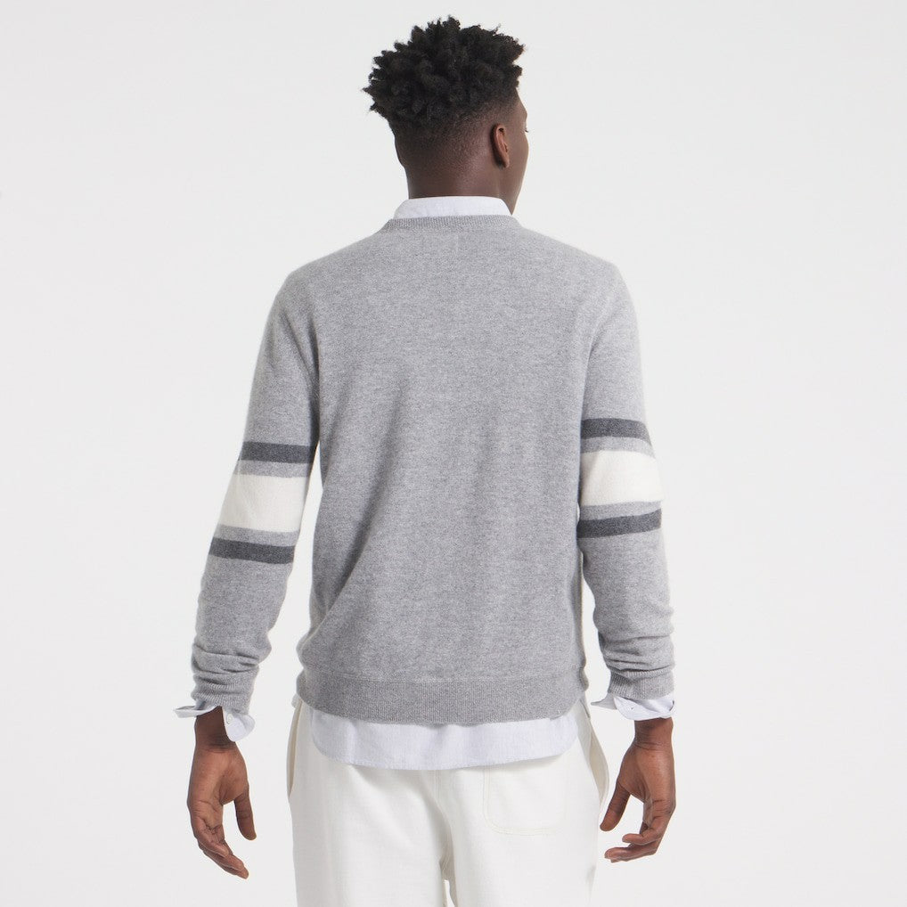 Philadelphia Eagles x Todd Snyder Cashmere Crew Sweater - Heather Gray