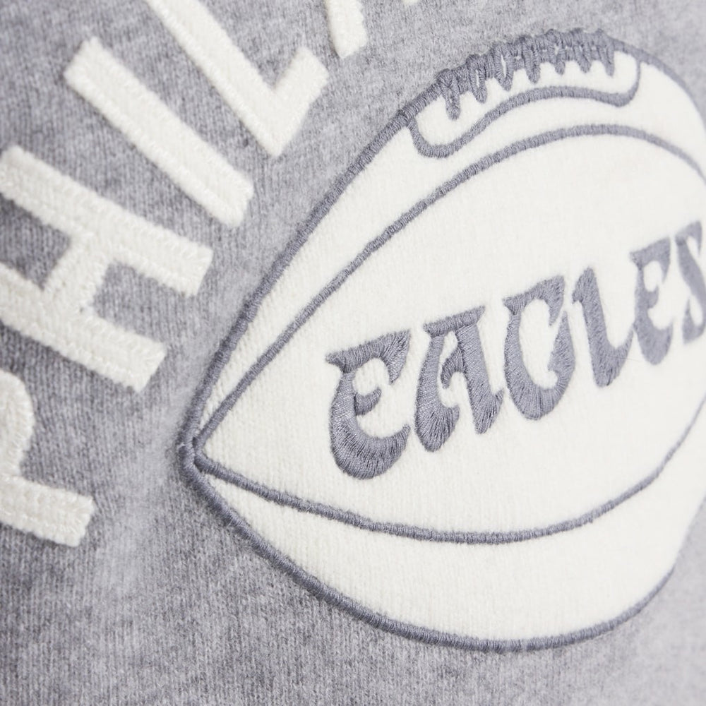 Philadelphia Eagles x Todd Snyder Cashmere Crew Sweater - Heather Gray