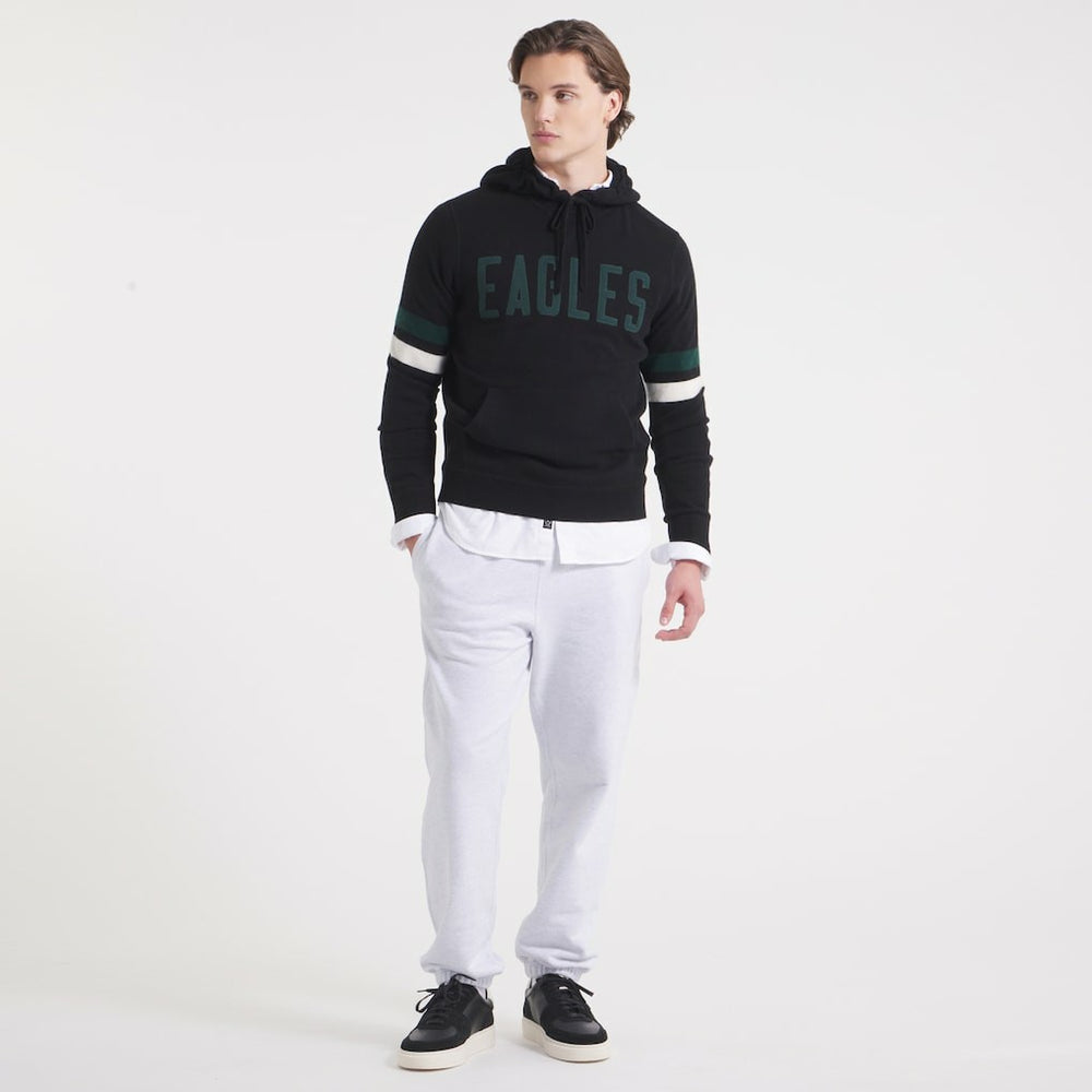 Philadelphia Eagles x Todd Snyder Cashmere Hoodie Sweater - Black Hoodies