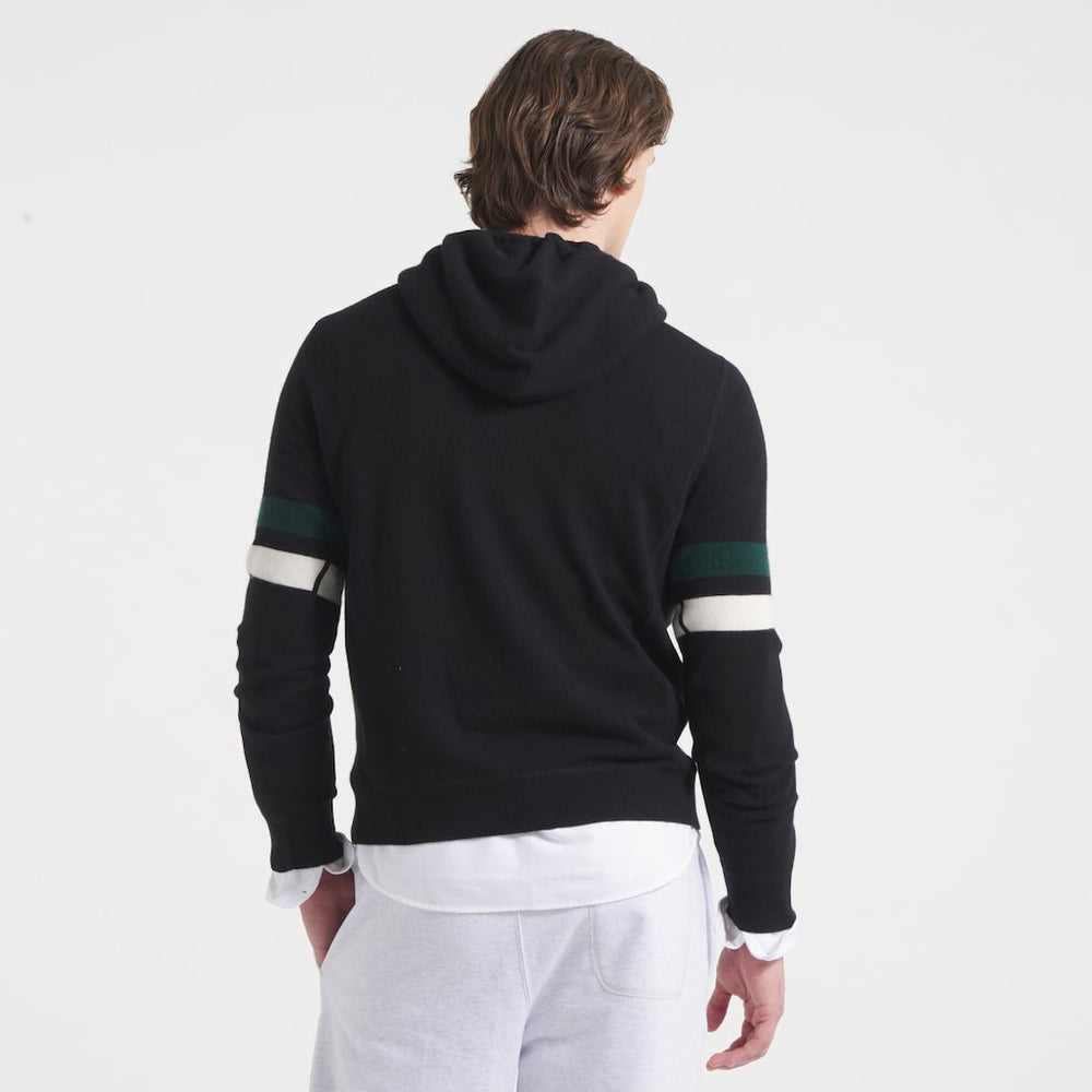 Philadelphia Eagles x Todd Snyder Cashmere Hoodie Sweater - Black Hoodies