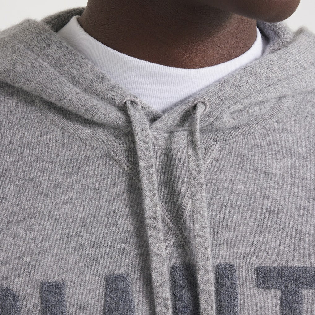 New York Giants x Todd Snyder Cashmere Hoodie Sweater - Heather Charcoal Hoodies