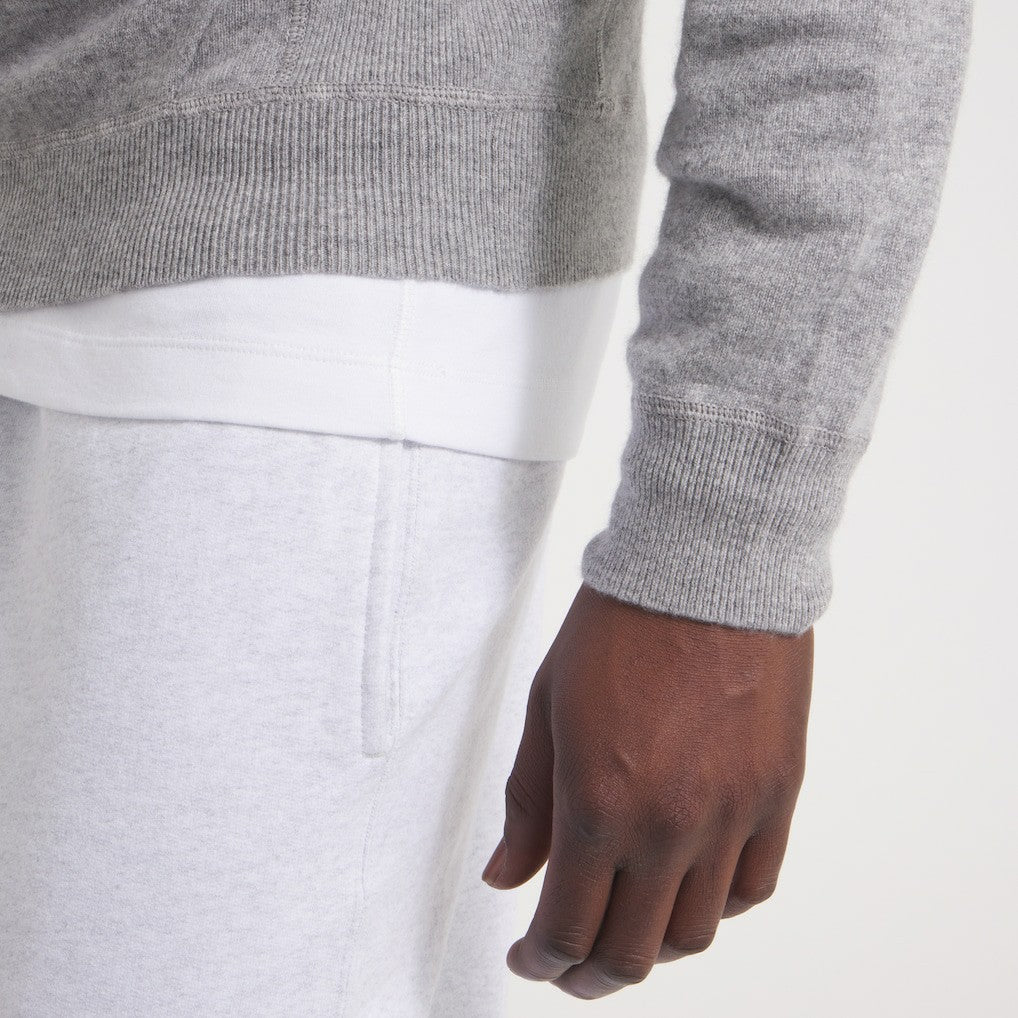 New York Giants x Todd Snyder Cashmere Hoodie Sweater - Heather Charcoal Hoodies