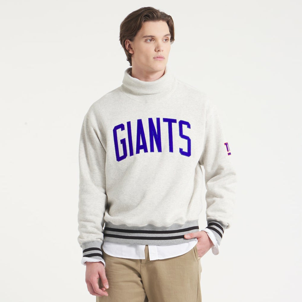 New York Giants x Todd Snyder Relaxed Canadian Fleece Turtleneck - Oatmeal