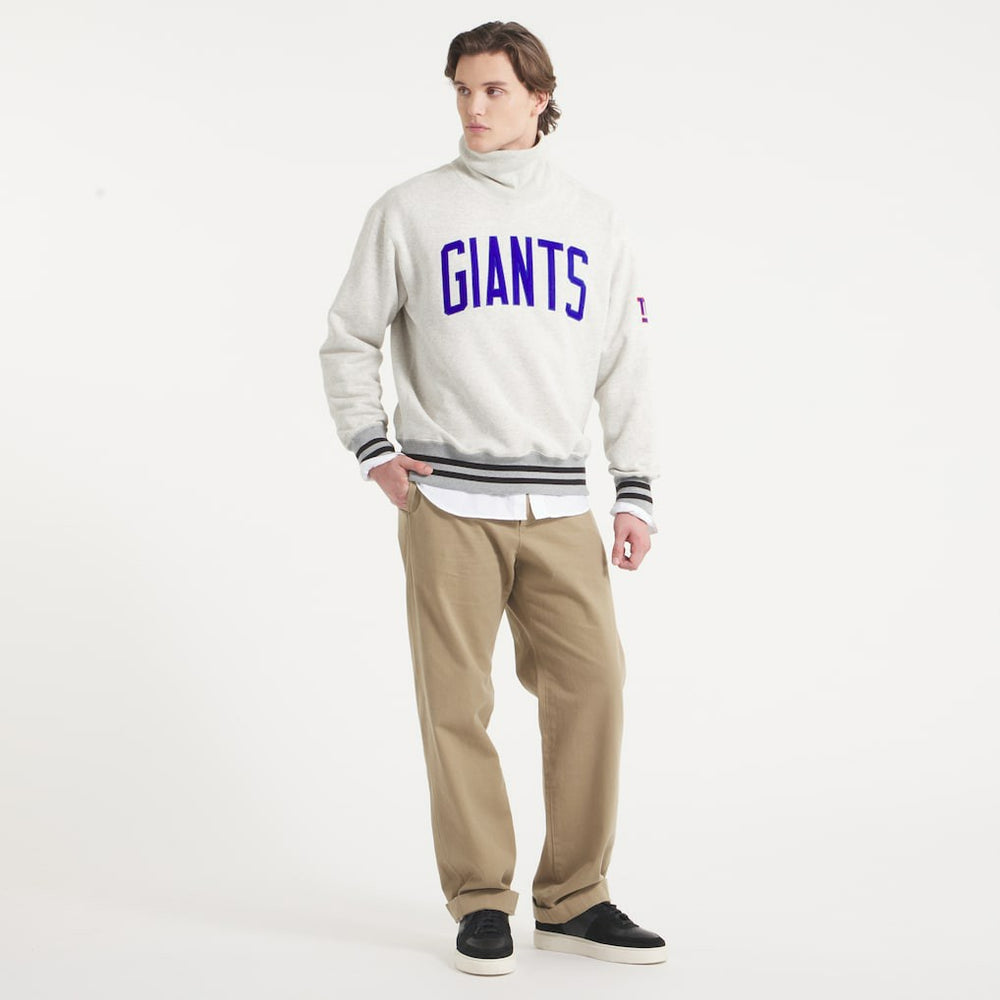 New York Giants x Todd Snyder Relaxed Canadian Fleece Turtleneck - Oatmeal