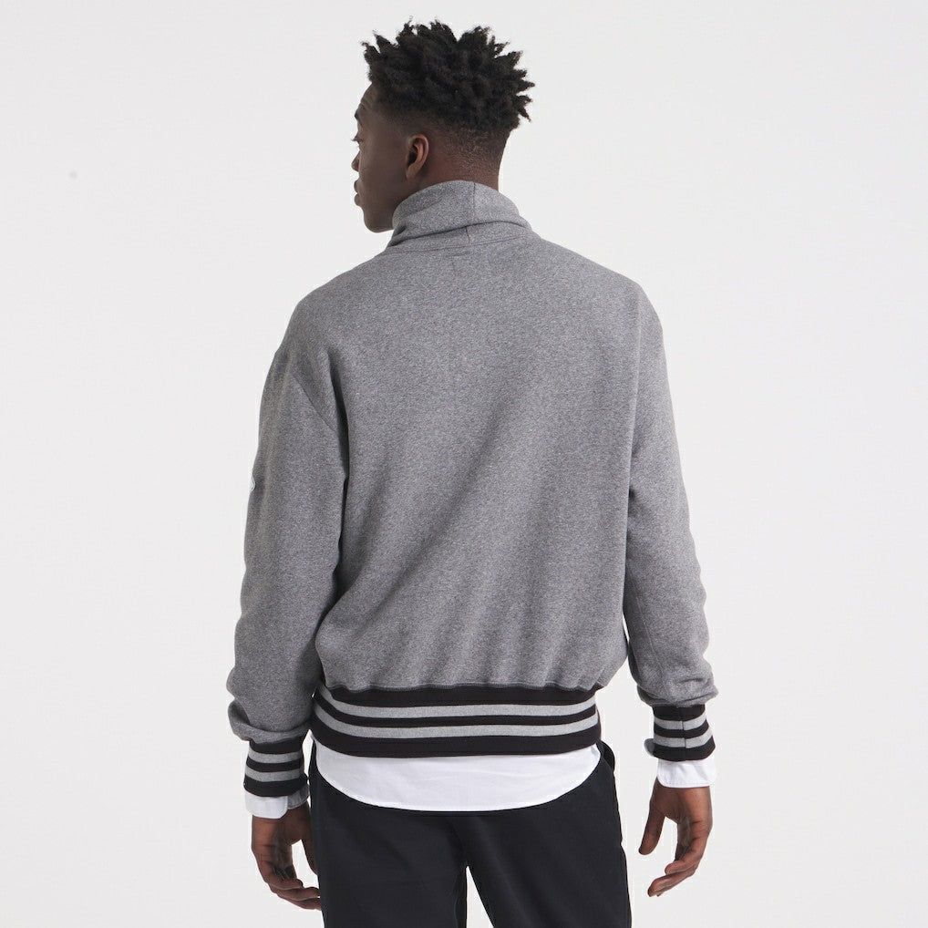 Kansas City Chiefs x Todd Snyder Relaxed Canadian Fleece Turtleneck - Heather Gray