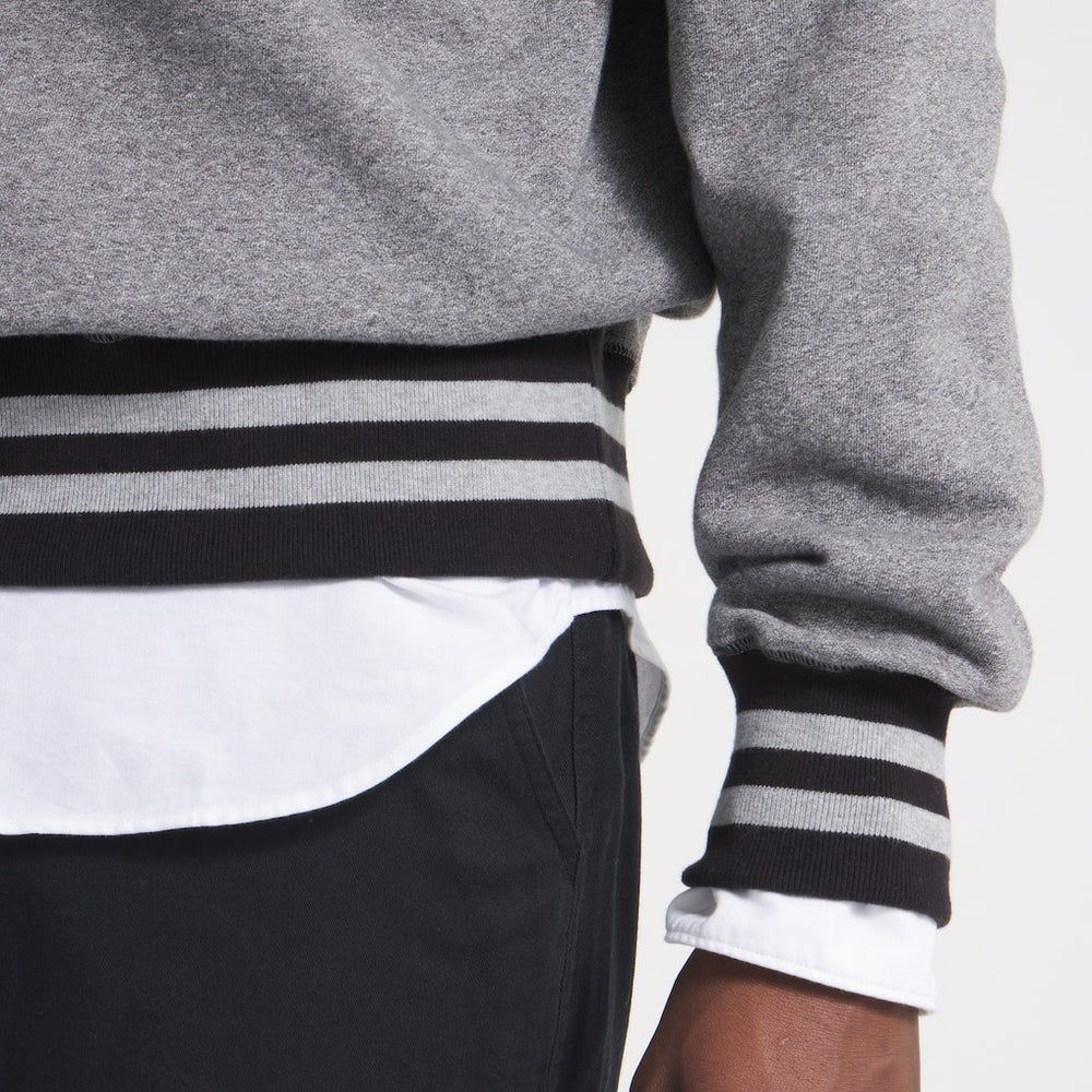 Kansas City Chiefs x Todd Snyder Relaxed Canadian Fleece Turtleneck - Heather Gray