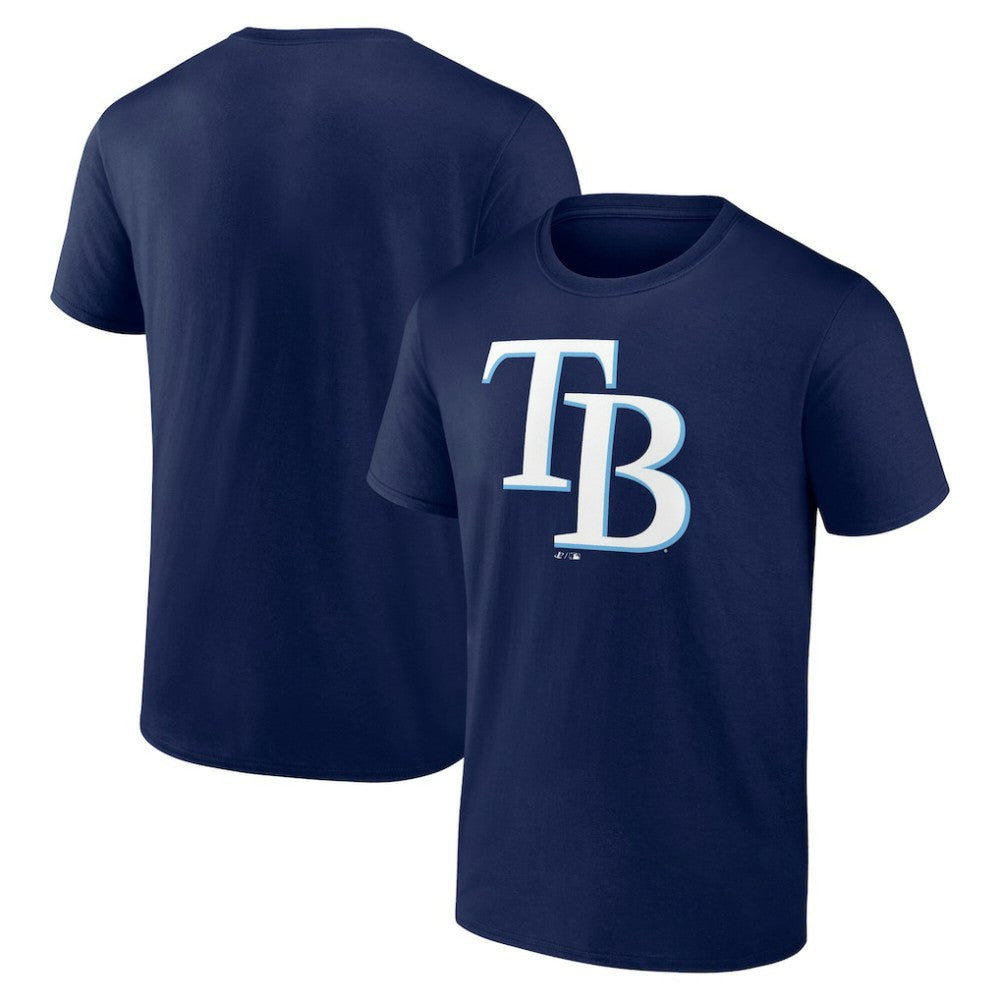 Tampa Bay Rays Profile Big & Tall Primary Logo T-Shirt - Navy T-shirts