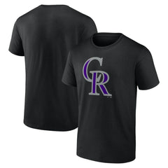 Colorado Rockies Profile Big & Tall Primary Logo T-Shirt - Black T-shirts