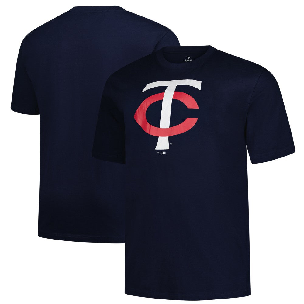 Minnesota Twins Profile Big & Tall Primary Logo T-Shirt - Navy T-shirts
