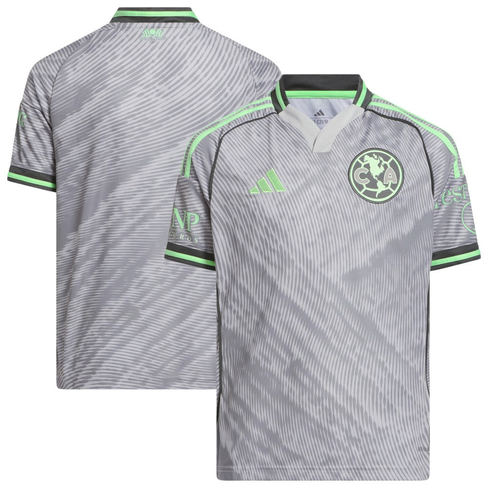 Club America Youth 2025 Third Replica Jersey Gray - Adidas discount