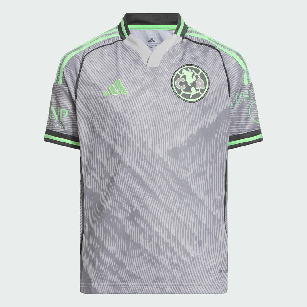Club America Youth 2025 Third Replica Jersey Gray - Adidas discount