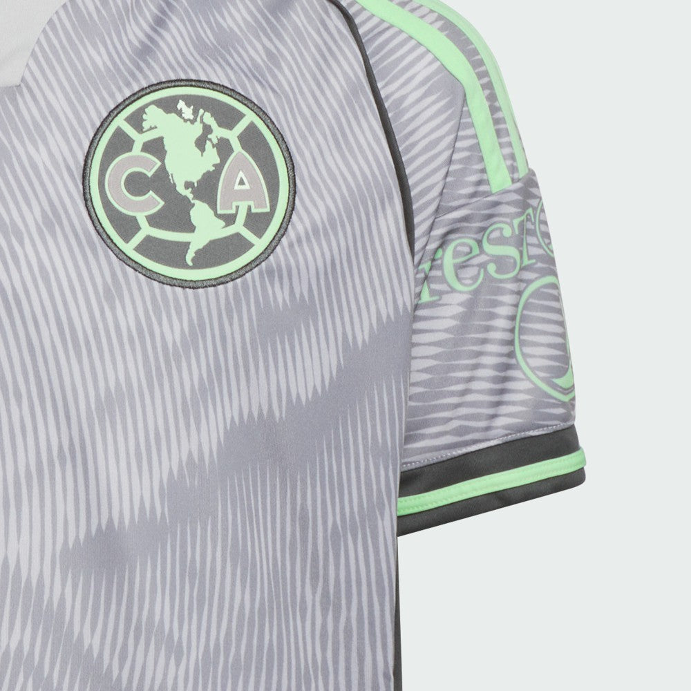 Club America Youth 2025 Third Replica Jersey Gray - Adidas discount