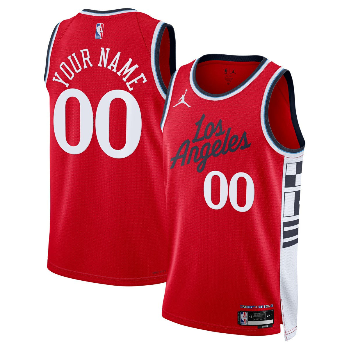 LA Clippers Jordan Brand Unisex 2024/25 Custom Swingman Jersey Statement Edition Red