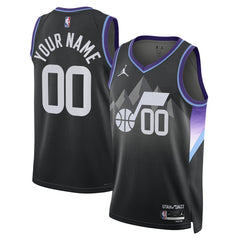 Utah Jazz Jordan Brand Unisex 2024/25 Custom Swingman Jersey Statement Edition Black