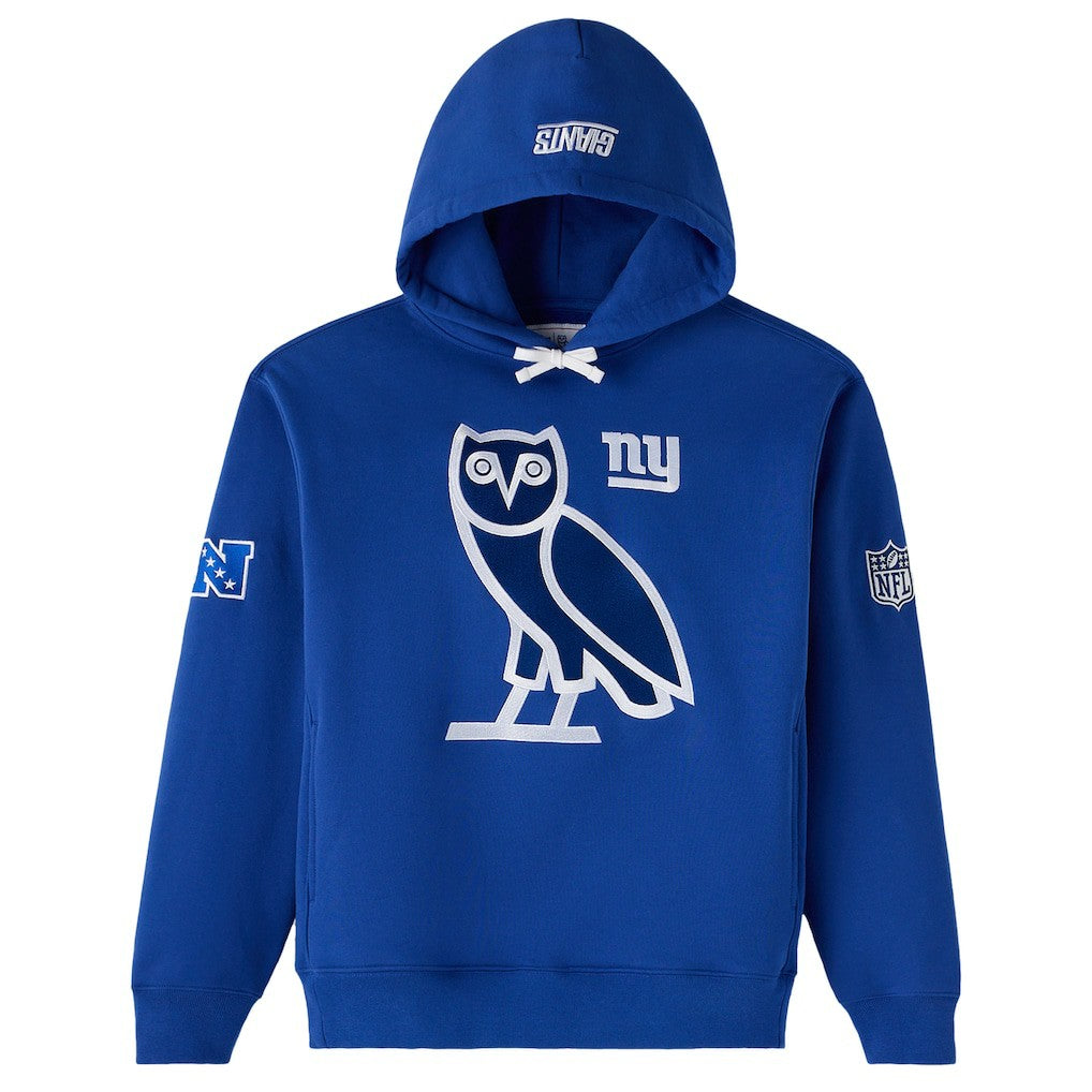 New York Giants OVO Icon Team Pullover Hoodie - Royal Hoodies