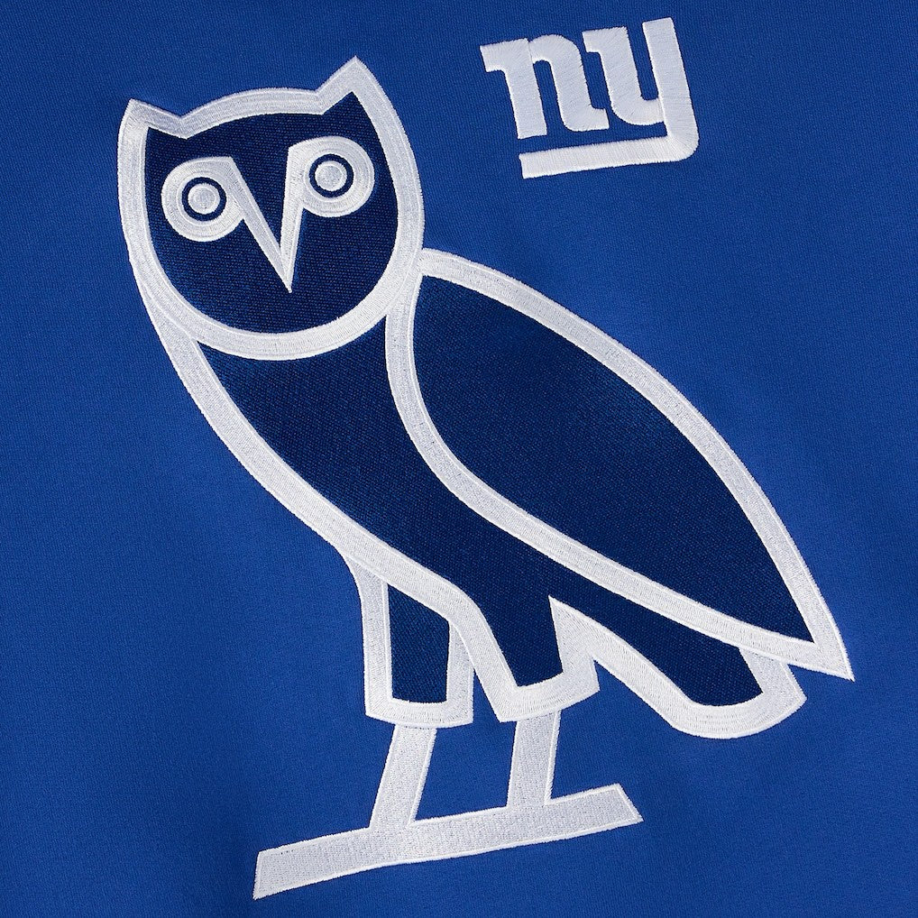 New York Giants OVO Icon Team Pullover Hoodie - Royal Hoodies