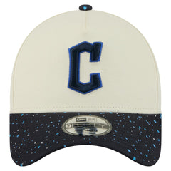 Cleveland Guardians New Era Speckle A-Frame 9FORTY Adjustable Hat - Cream Hats