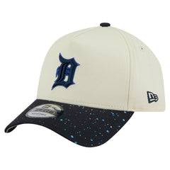 Detroit Tigers New Era Speckle A-Frame 9FORTY Adjustable Hat - Cream Hats
