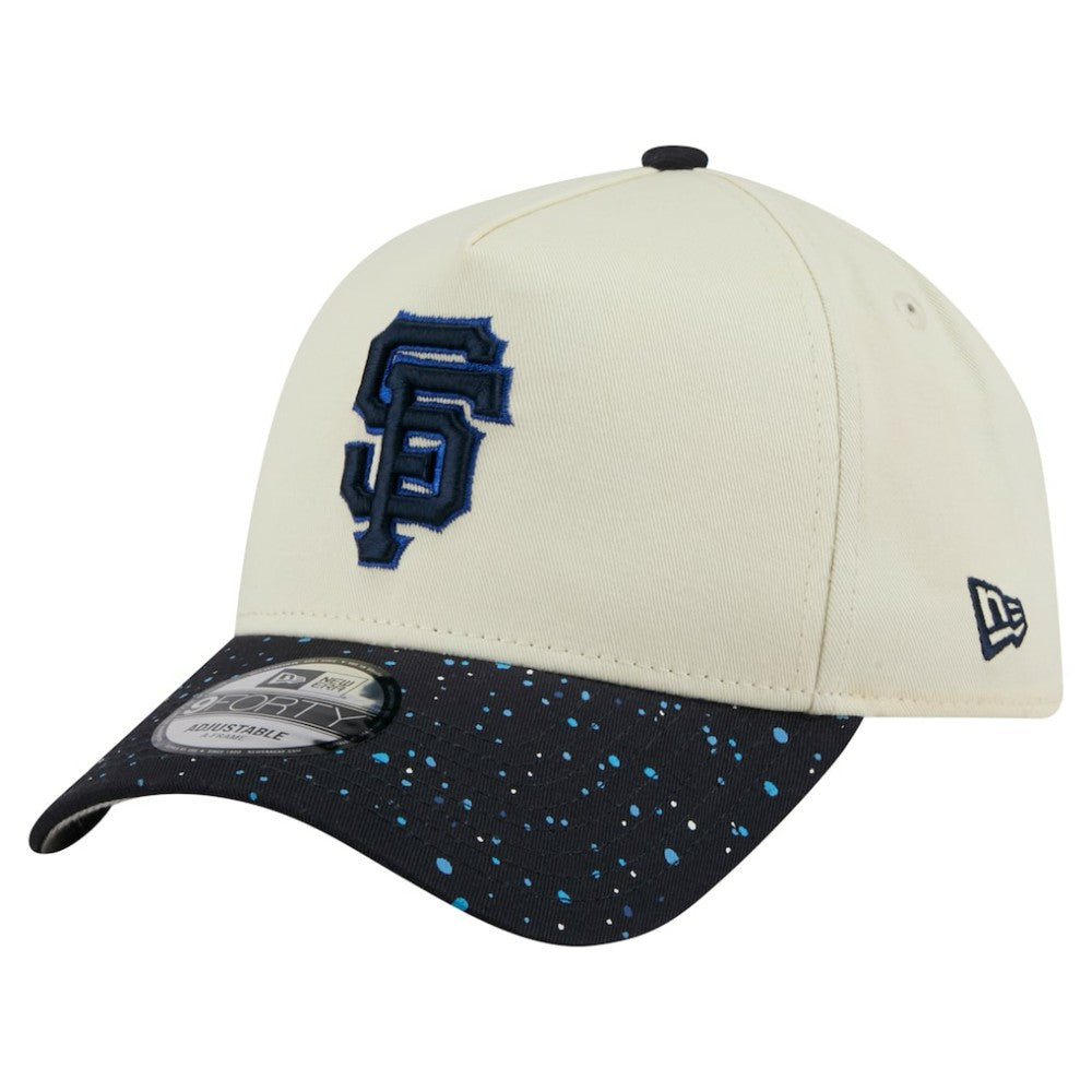 San Francisco Giants New Era Speckle A-Frame 9FORTY Adjustable Hat - Cream Hats
