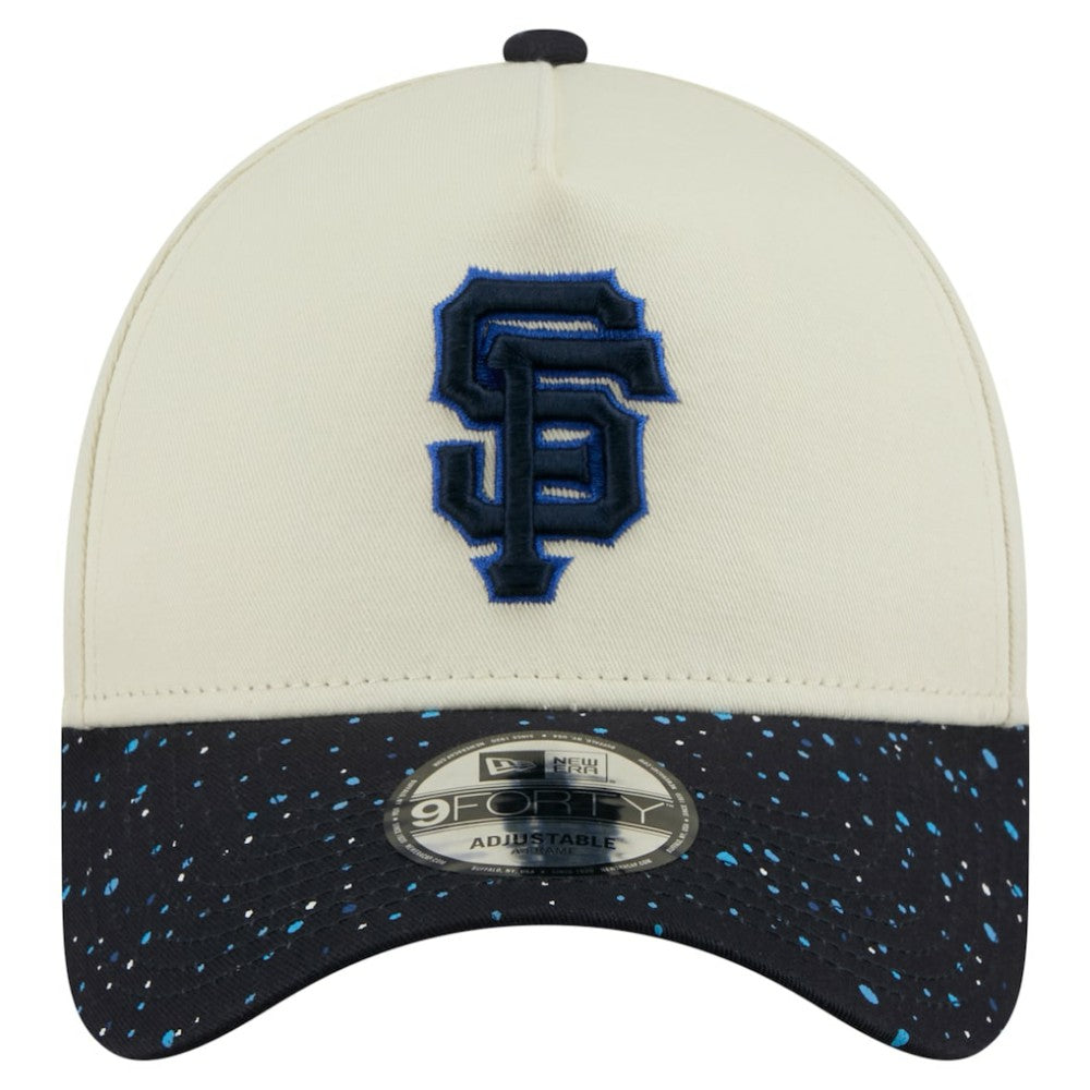 San Francisco Giants New Era Speckle A-Frame 9FORTY Adjustable Hat - Cream Hats