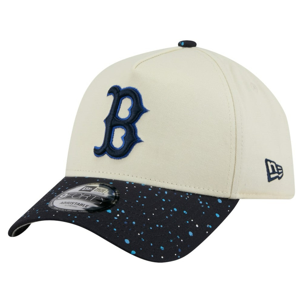 Boston Red Sox New Era Speckle A-Frame 9FORTY Adjustable Hat - Cream Hats