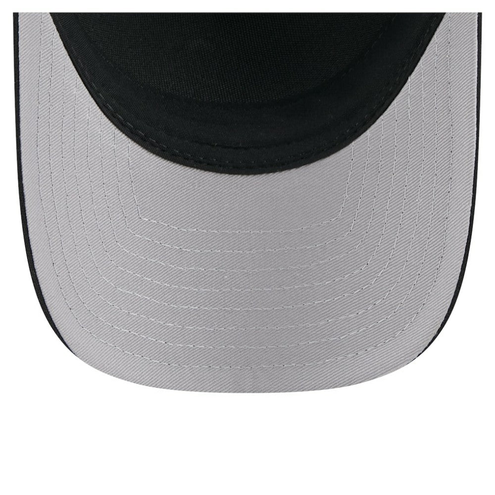 Washington Nationals New Era City Initial 9FORTY A-Frame M-Crown Adjustable Trucker Hat - Black Hats