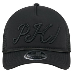 Philadelphia Phillies New Era City Initial 9FORTY A-Frame M-Crown Adjustable Trucker Hat - Black Hats