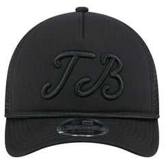 Tampa Bay Rays New Era City Initial 9FORTY A-Frame M-Crown Adjustable Trucker Hat - Black Hats