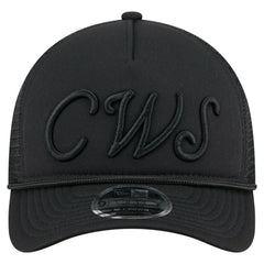 Chicago White Sox New Era City Initial 9FORTY A-Frame M-Crown Adjustable Trucker Hat - Black Hats