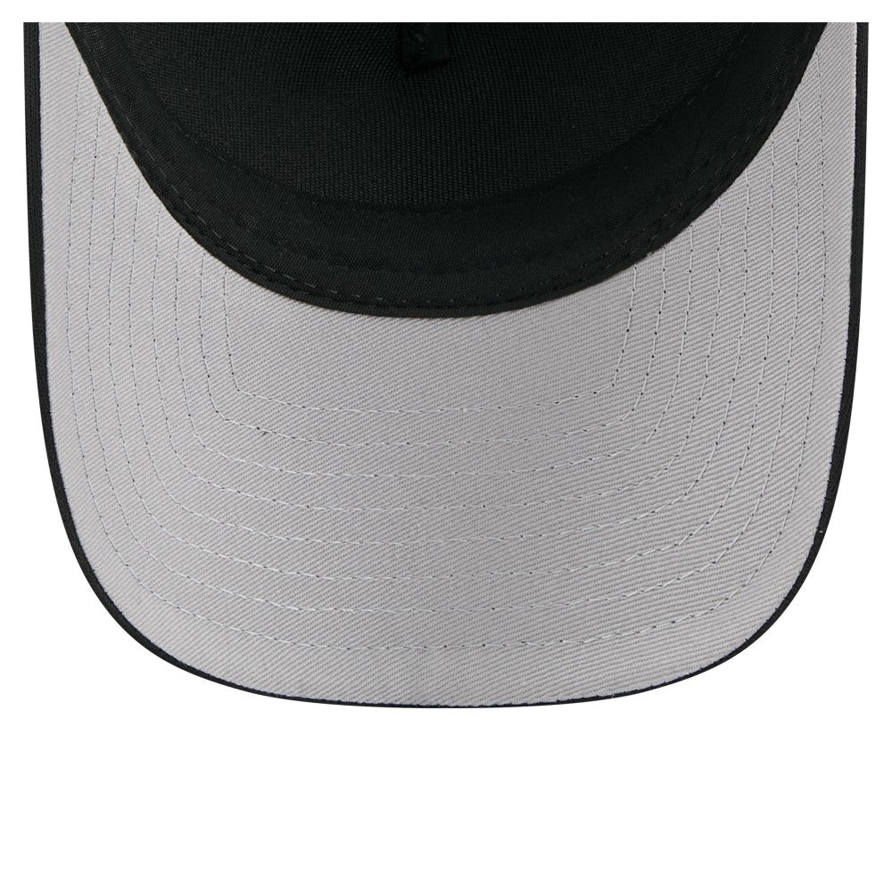 Cleveland Guardians New Era City Initial 9FORTY A-Frame M-Crown Adjustable Trucker Hat - Black Hats