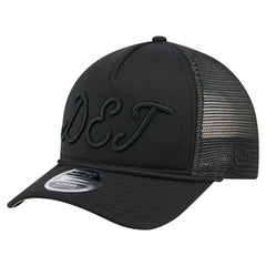 Detroit Tigers New Era City Initial 9FORTY A-Frame M-Crown Adjustable Trucker Hat - Black Hats